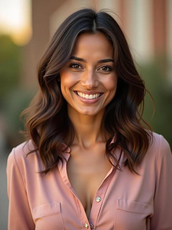 AI dating photo generator result – natural-looking dating profile picture for Tinder and Hinge