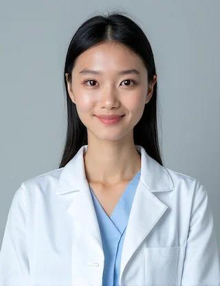 Professional doctor headshot with clean background