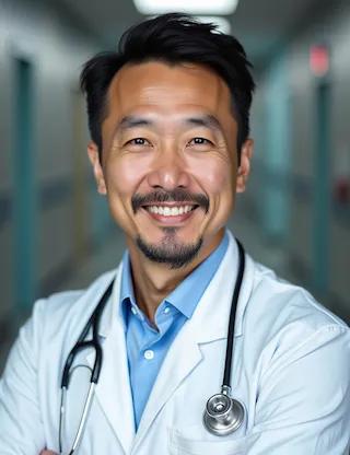 Physician profile image suitable for clinical directories