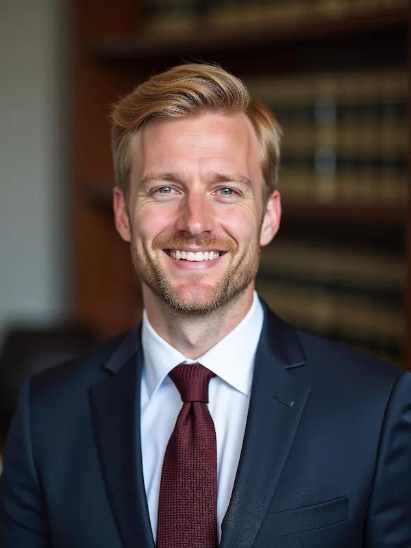 Attorney headshot with natural, professional expression