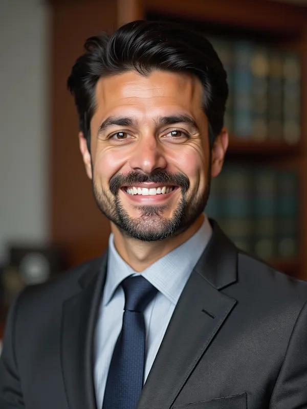 Polished legal professional portrait for firm profiles