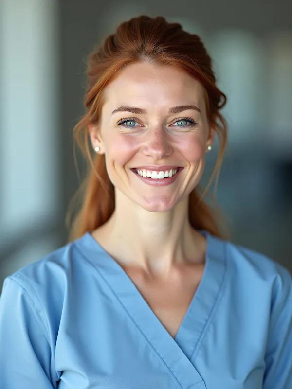 Clean, contemporary doctor profile photo