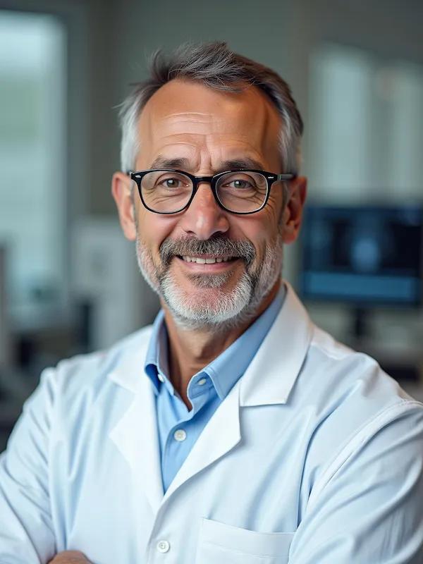 Medical professional portrait with confident posture