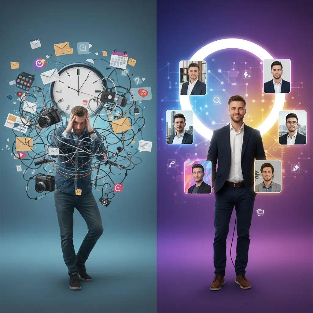 Stop Wasting Time on Booking Photographers: Try These 5 AI Headshot Hacks