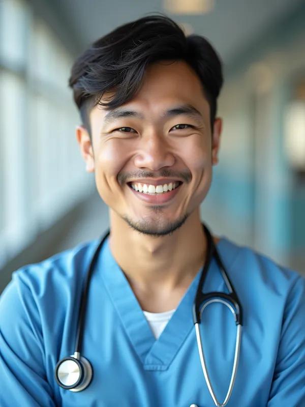 Medical headshot style