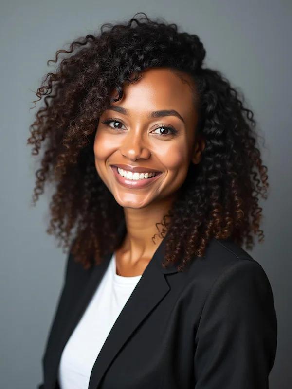 Startup founder LinkedIn photo with relaxed, friendly expression