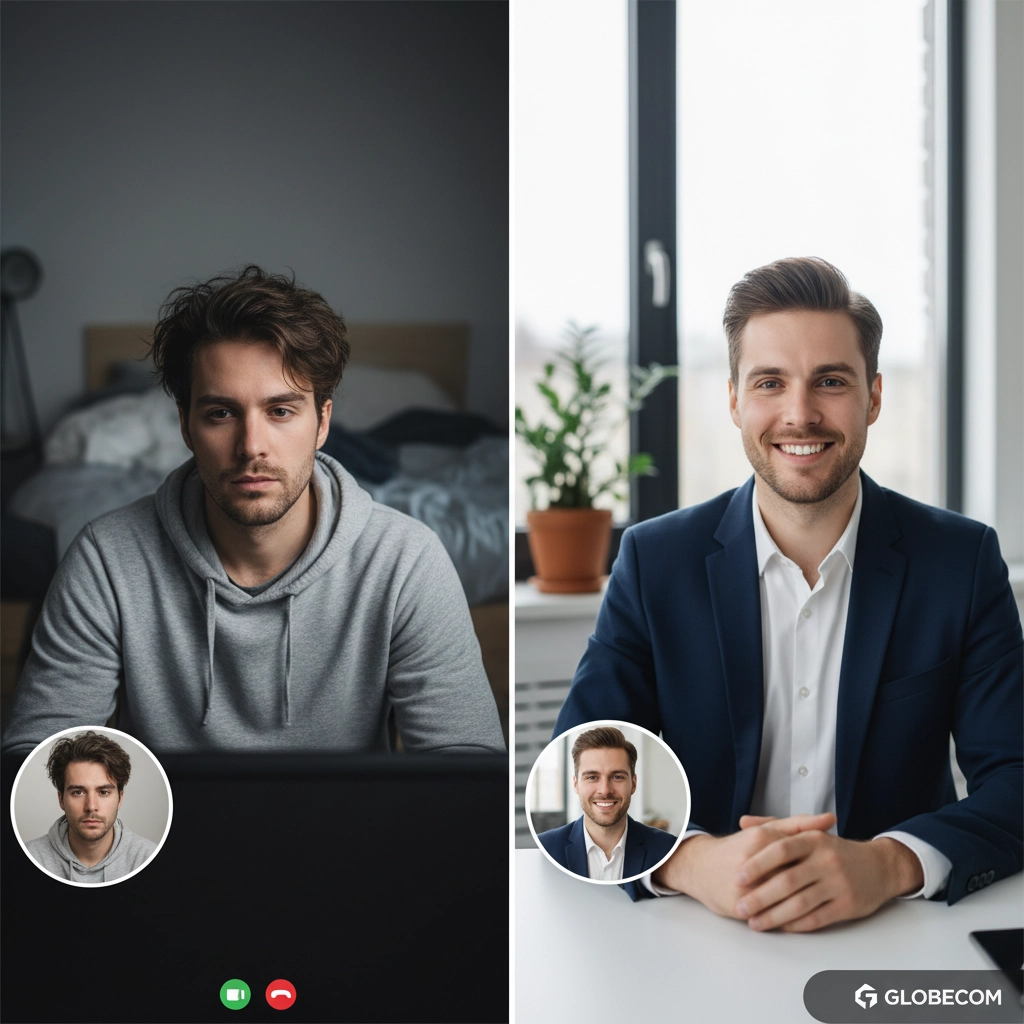 AI headshot generation example