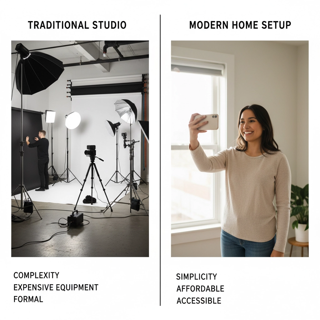 Traditional vs modern headshot methods