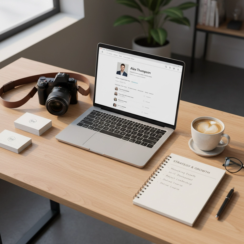 Personal branding with headshot