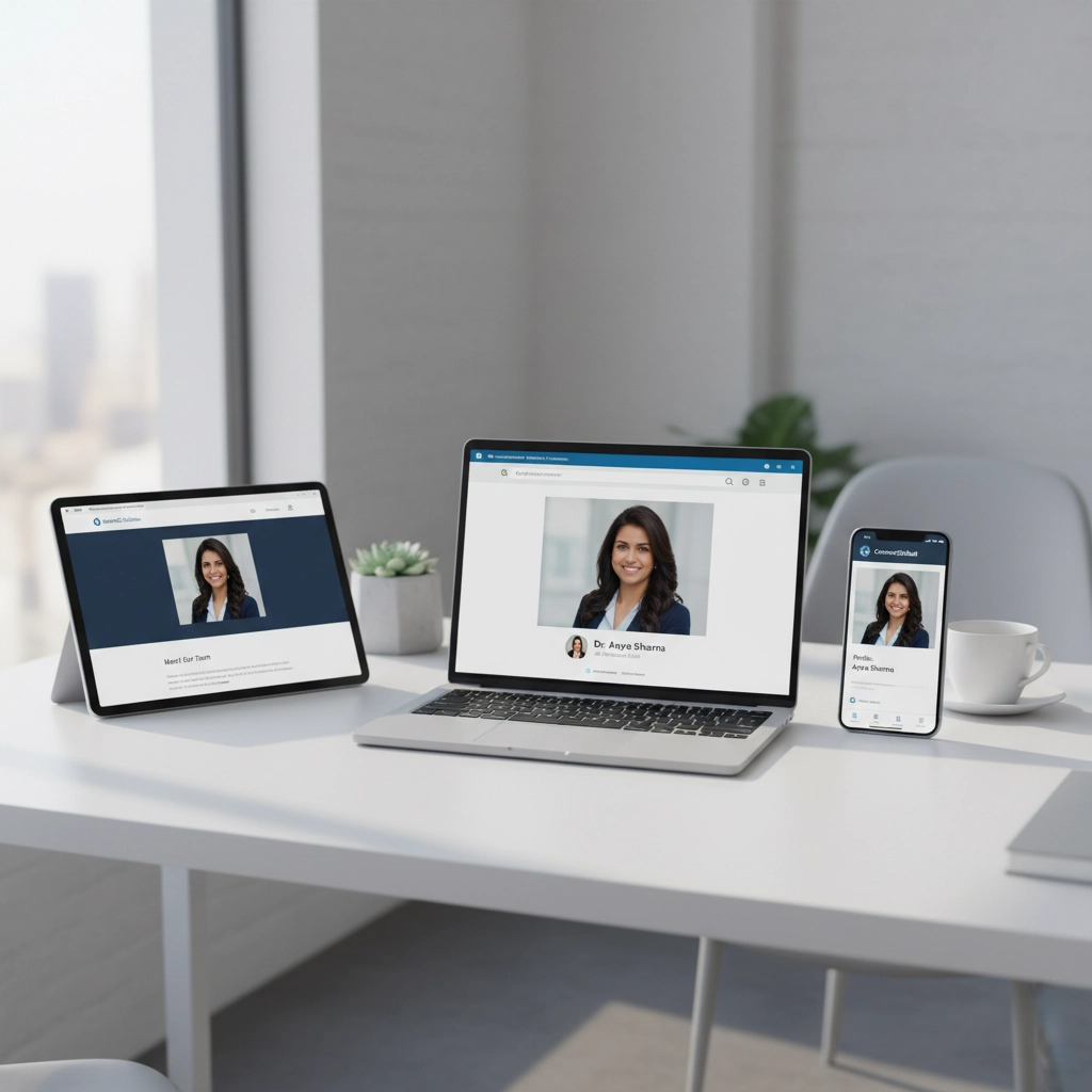 Personal brand headshot consistency