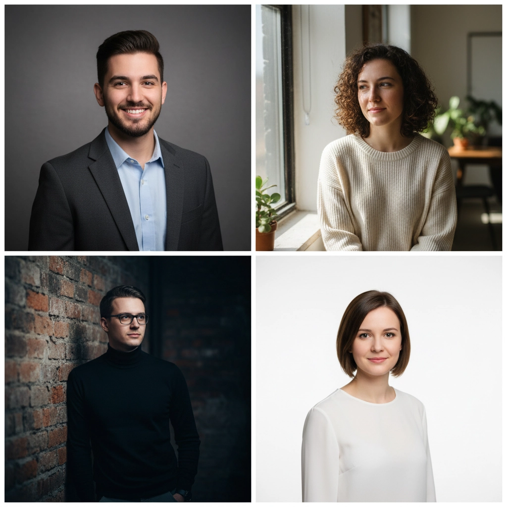 Minimal branding headshots