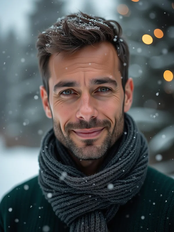 Christmas headshot example 2