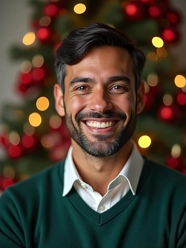 Christmas headshot example 3